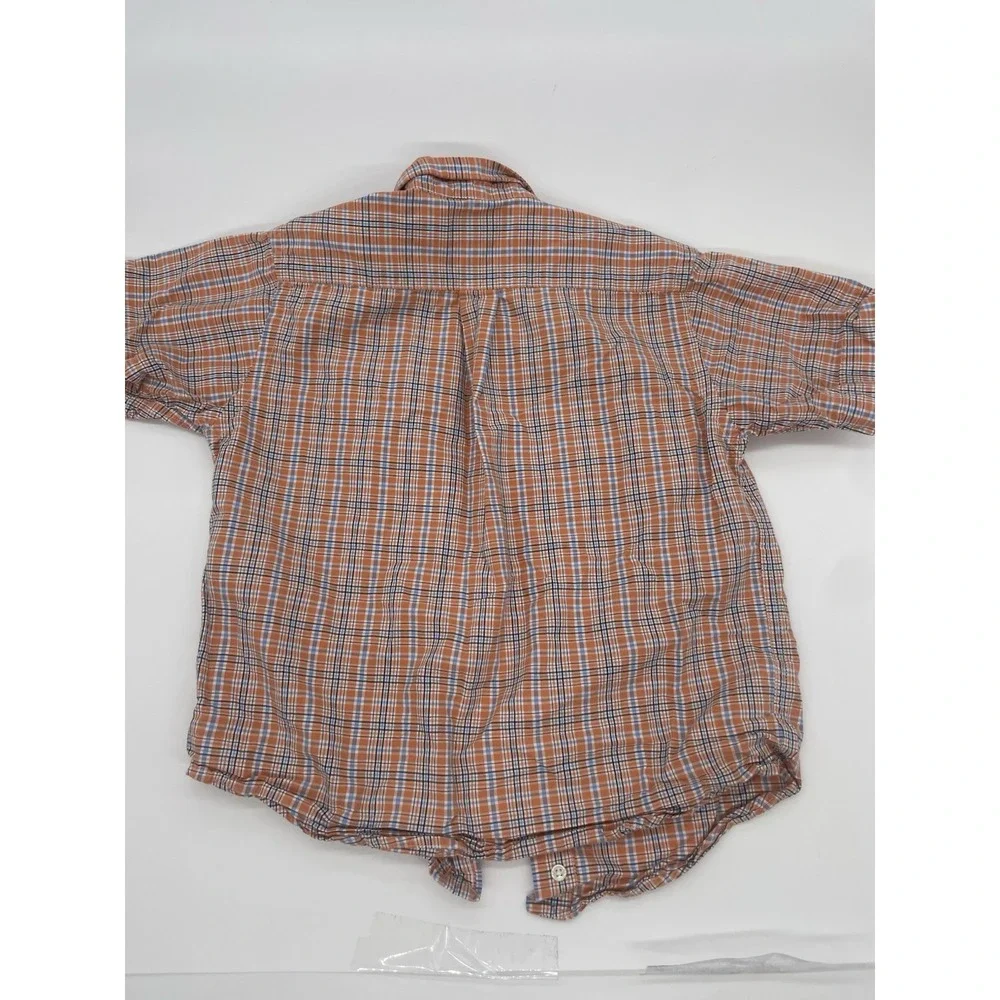 Boys Ralph Lauren button up shirt Size 6‎ Years short sleeve plaid Casual Summer